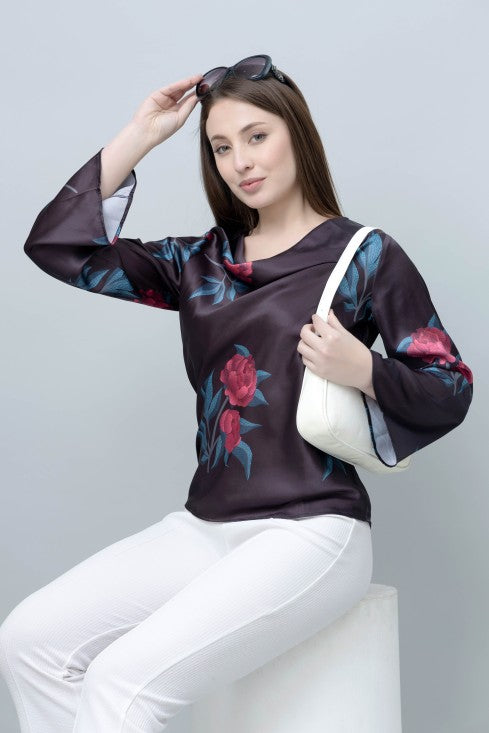 Women's Cowl Neck Top