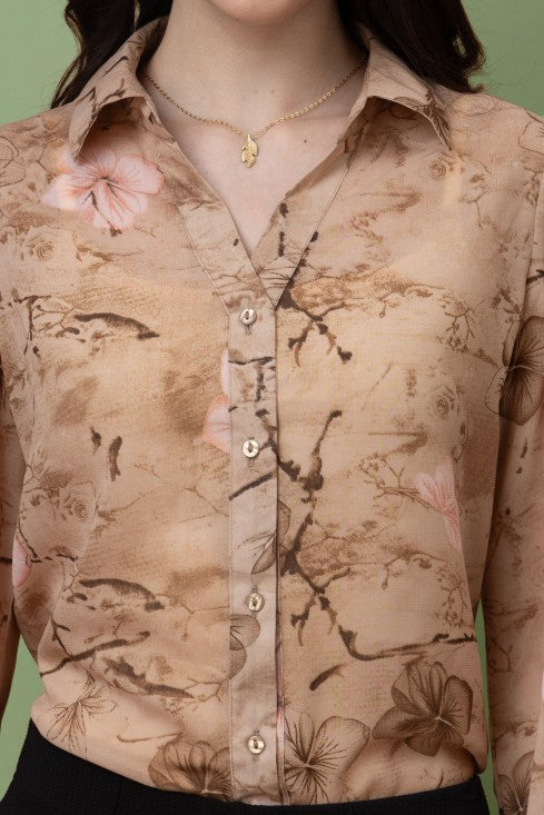 Floral Printed Casual Shirt