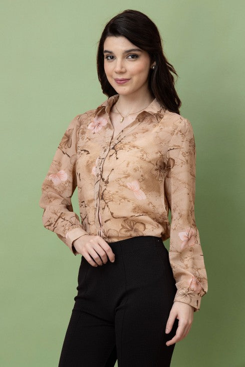 Floral Printed Casual Shirt