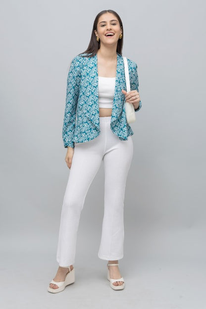 Floral Print Summer Blazer