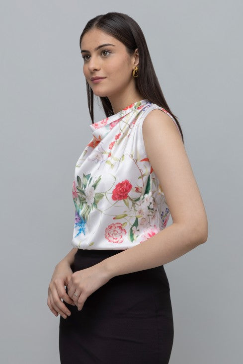 Floral Print Top For Women