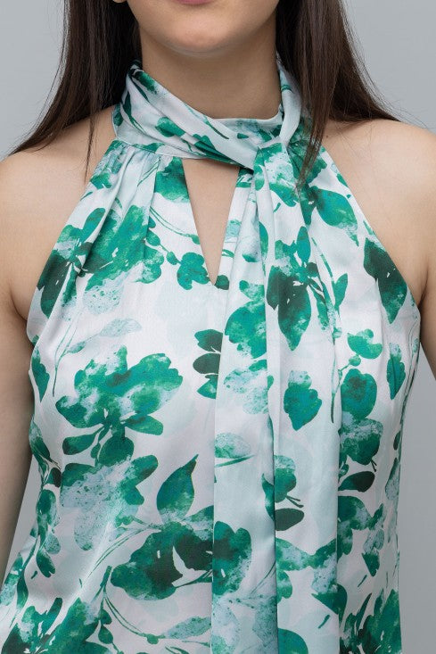 Floral Print Tie Top