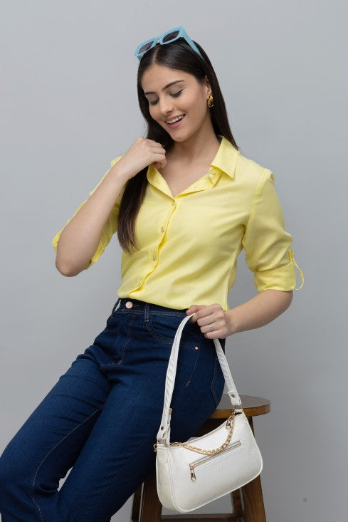 Solid Linen Shirt