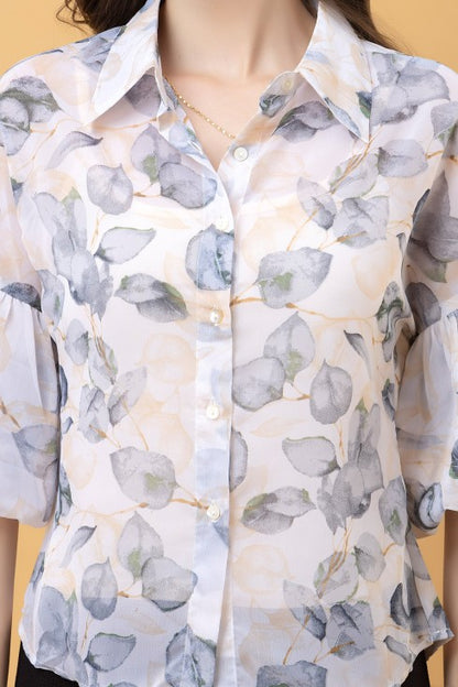 Baloon Sleeves Casual Shirt