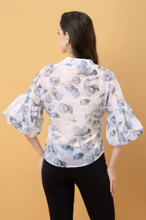 Baloon Sleeves Casual Shirt