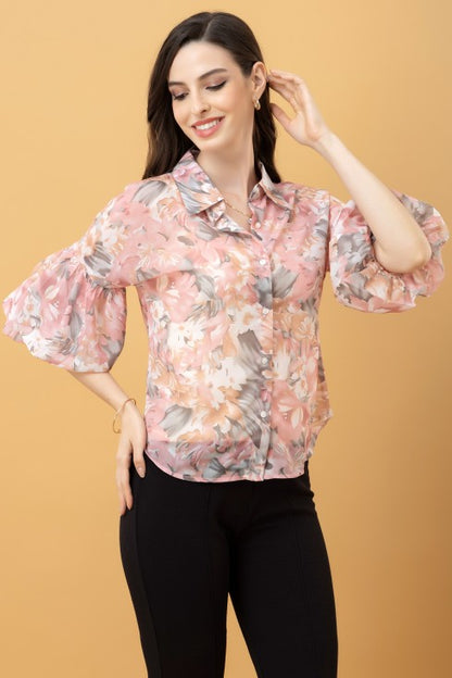 Baloon Sleeves Casual Shirt