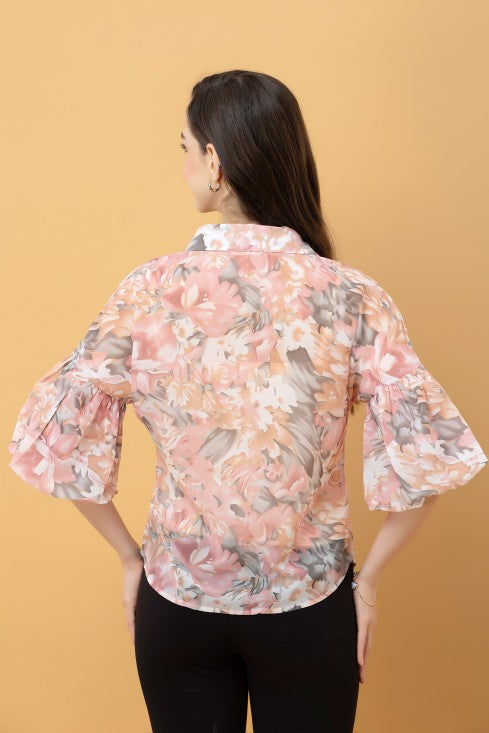 Baloon Sleeves Casual Shirt