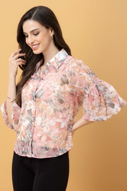 Baloon Sleeves Casual Shirt