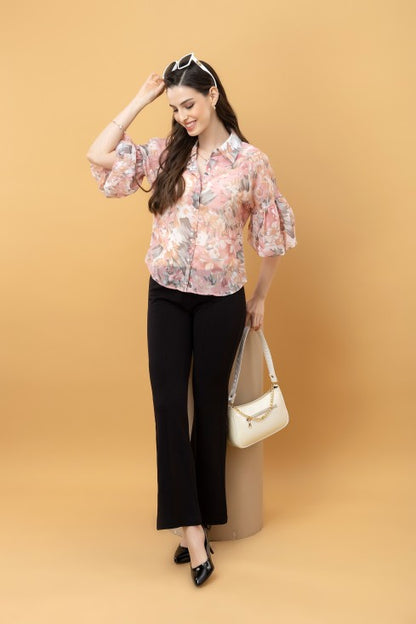 Baloon Sleeves Casual Shirt