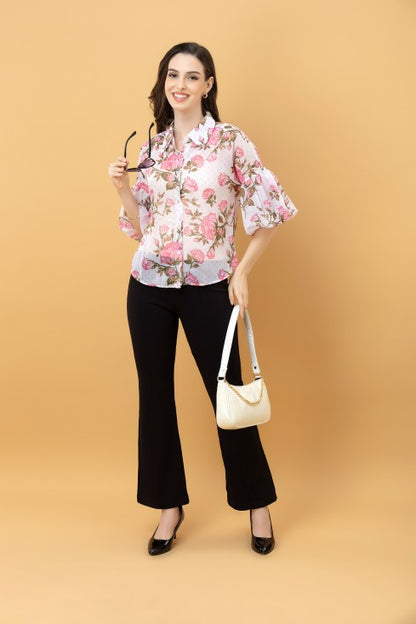 Baloon Sleeves Casual Shirt