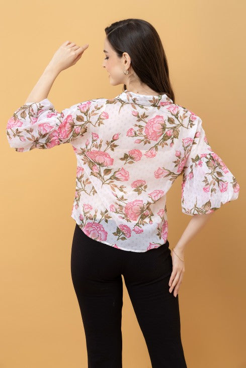 Baloon Sleeves Casual Shirt