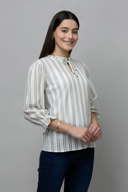 Full Sleeve Textured Top