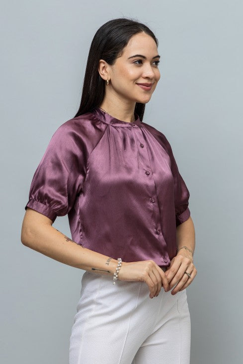 Raglan Sleeves Shirt Style Top