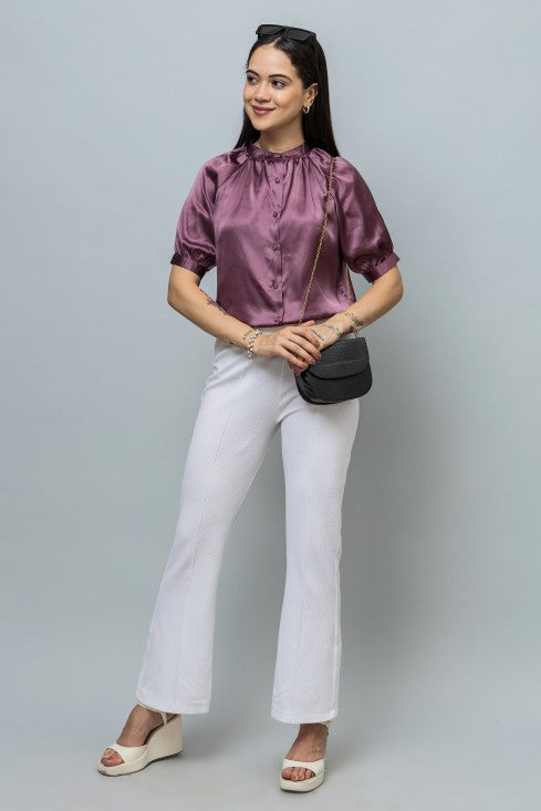 Raglan Sleeves Shirt Style Top