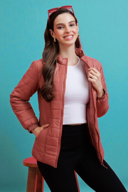 Quilted Zipper Jacket