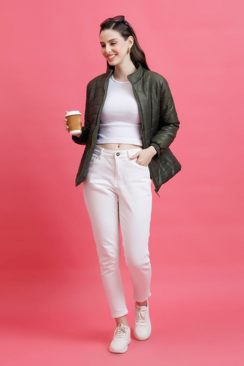Quilted Zipper Jacket