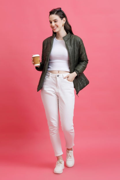 Quilted Zipper Jacket