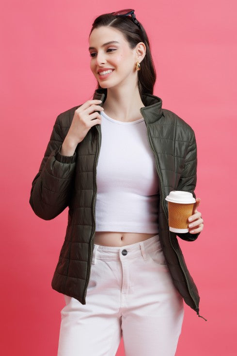 Quilted Zipper Jacket