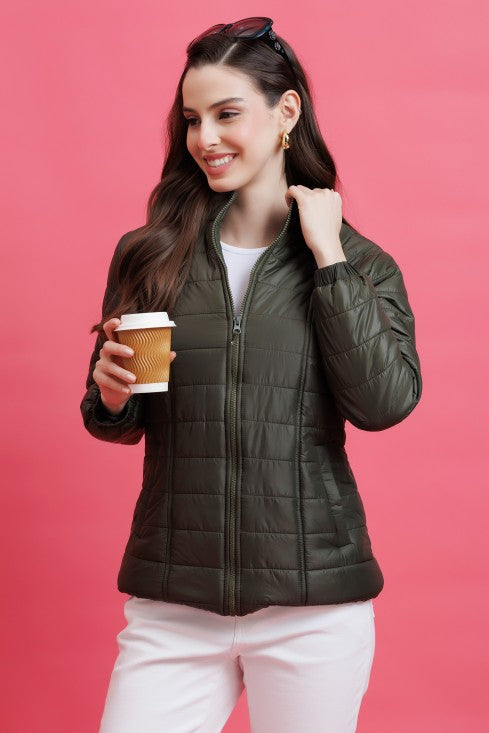 Quilted Zipper Jacket