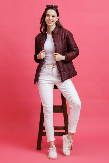 Quilted Zipper Jacket