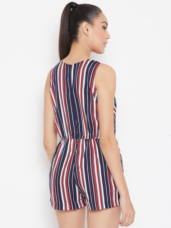 Stripes Printed Playsuit