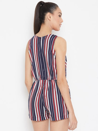 Stripes Printed Playsuit