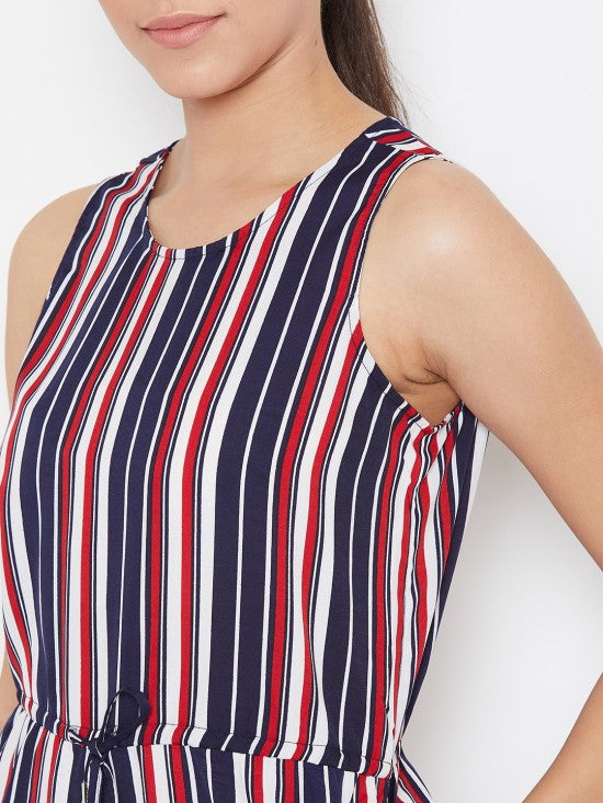 Stripes Printed Playsuit
