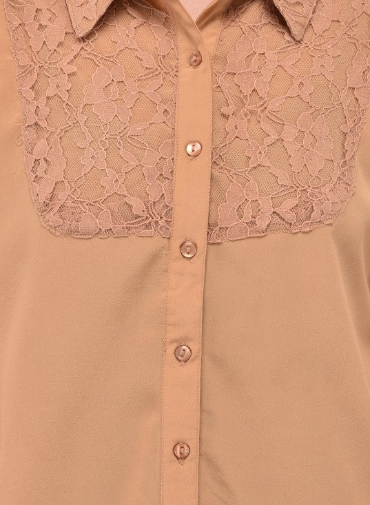 Solid lace shirt
