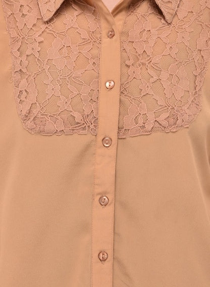 Solid lace shirt