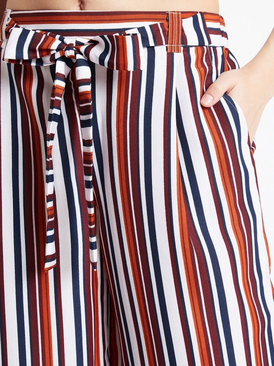 Stripes printed culottes