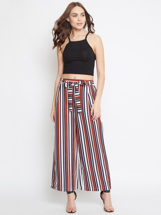 Stripes printed culottes