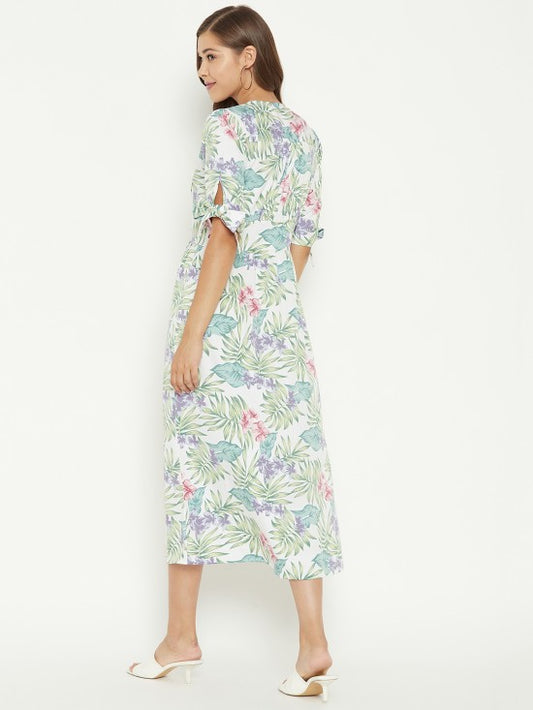 Tropical Printed Dress