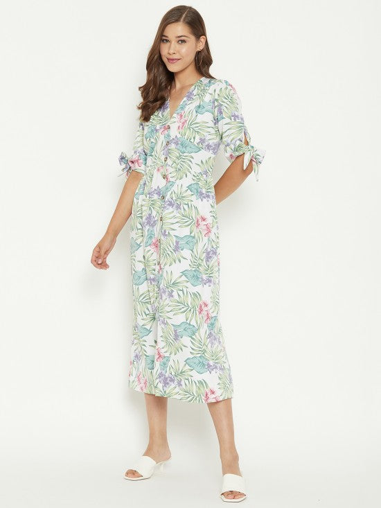Tropical Printed Dress