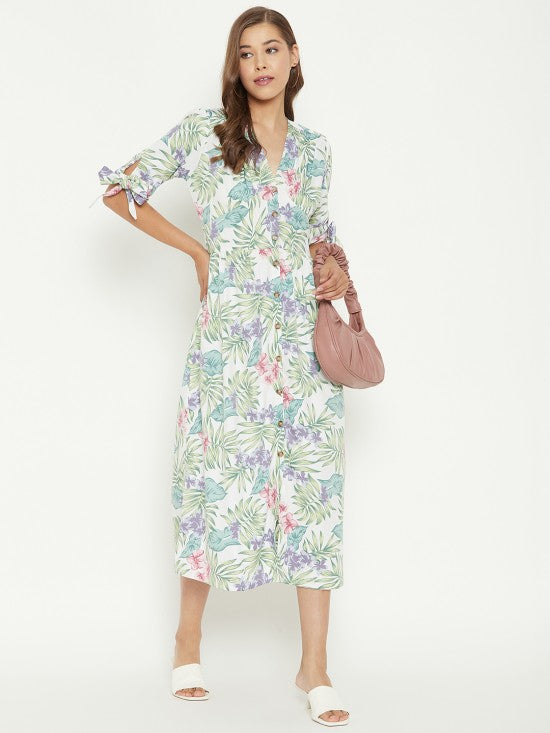 Tropical Printed Dress
