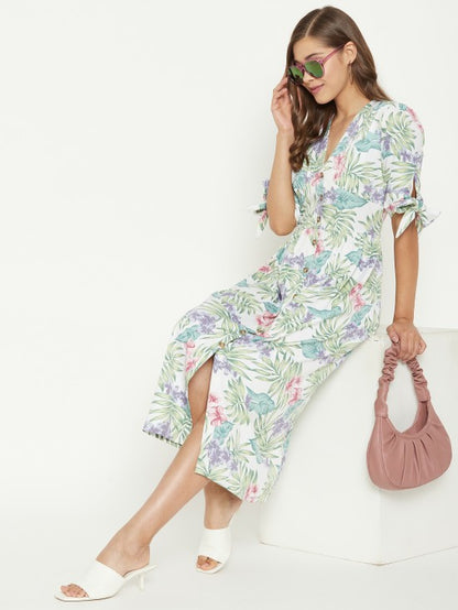 Tropical Printed Dress