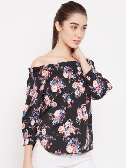 Floral Printed Off Shoulder Top