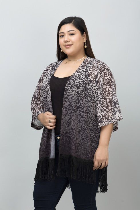Animal Print Kimono