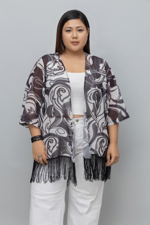 Printed Kimono