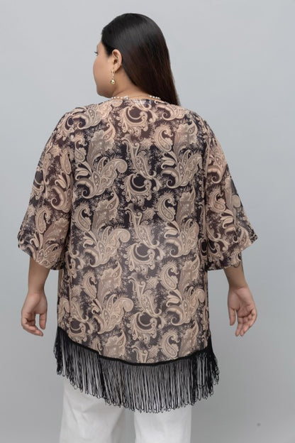Paisley Print Kimono