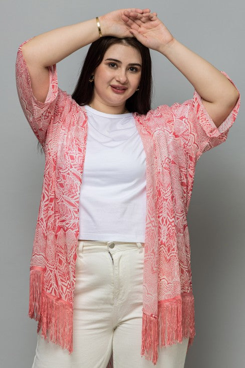 Abstract Print Kimono