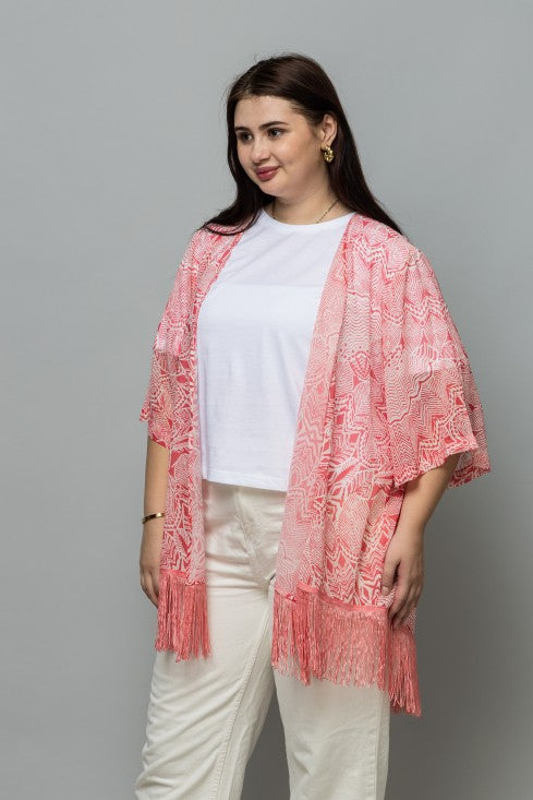 Abstract Print Kimono