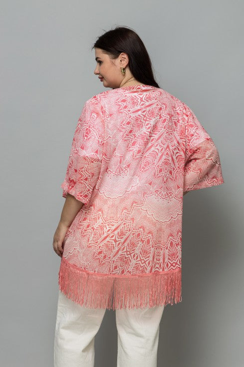 Abstract Print Kimono