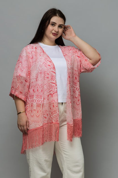 Abstract Print Kimono