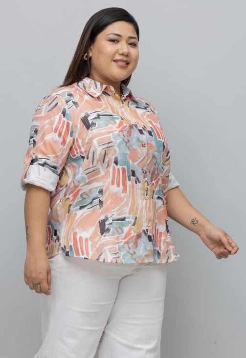 Abstract Print Shirt