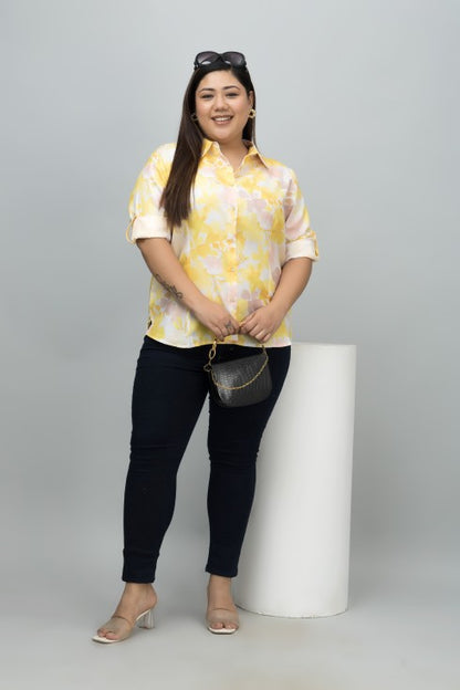 Floral Linen Shirt