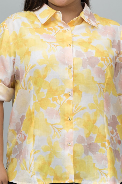Floral Linen Shirt