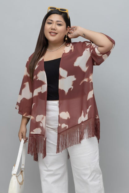 Abstract Print Kimono