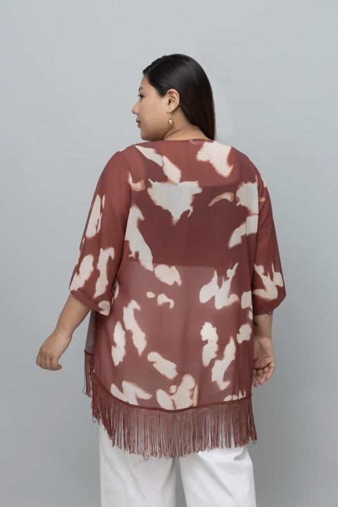 Abstract Print Kimono
