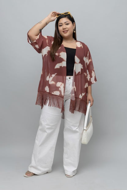 Abstract Print Kimono