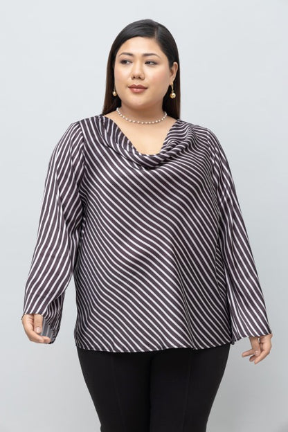 Stripe Satin Top